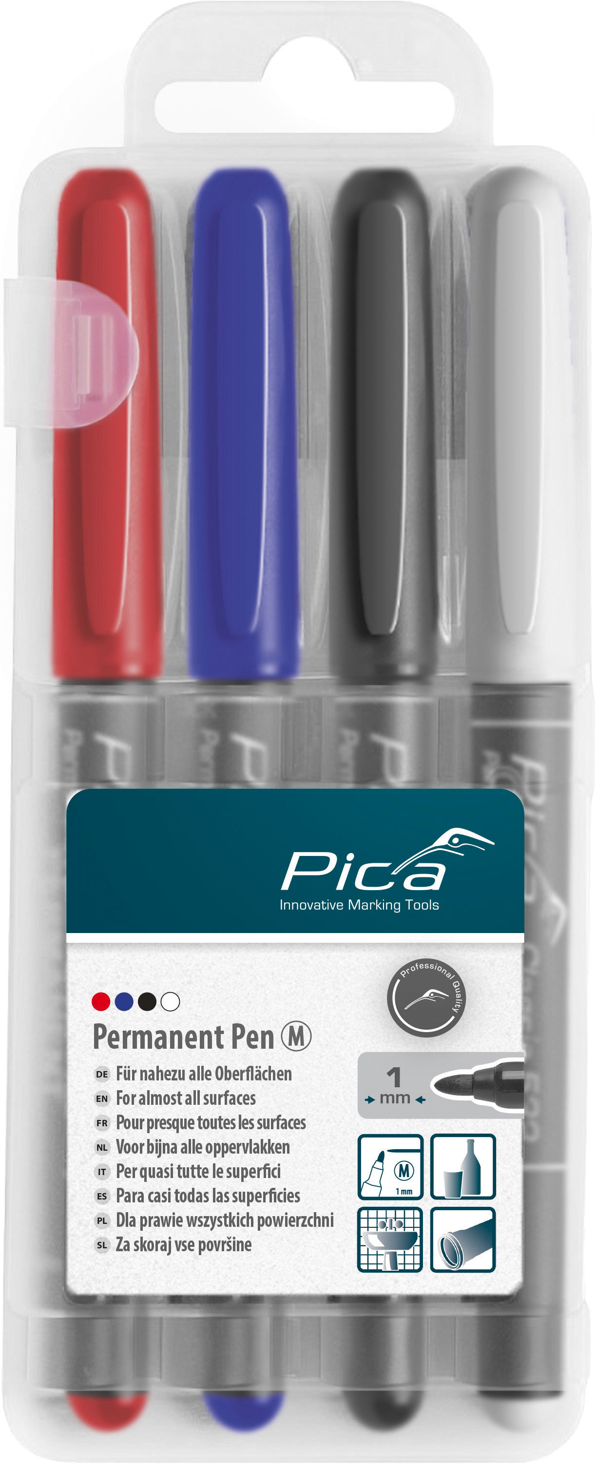Набор тонких перманентных маркеров PICA Classic 534 MEDIUM