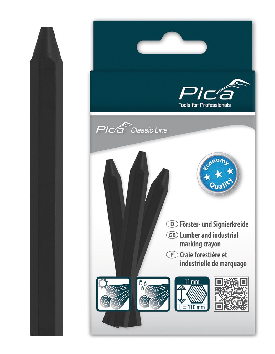 Мелки разметочные восковые PICA Classic Eco 591
