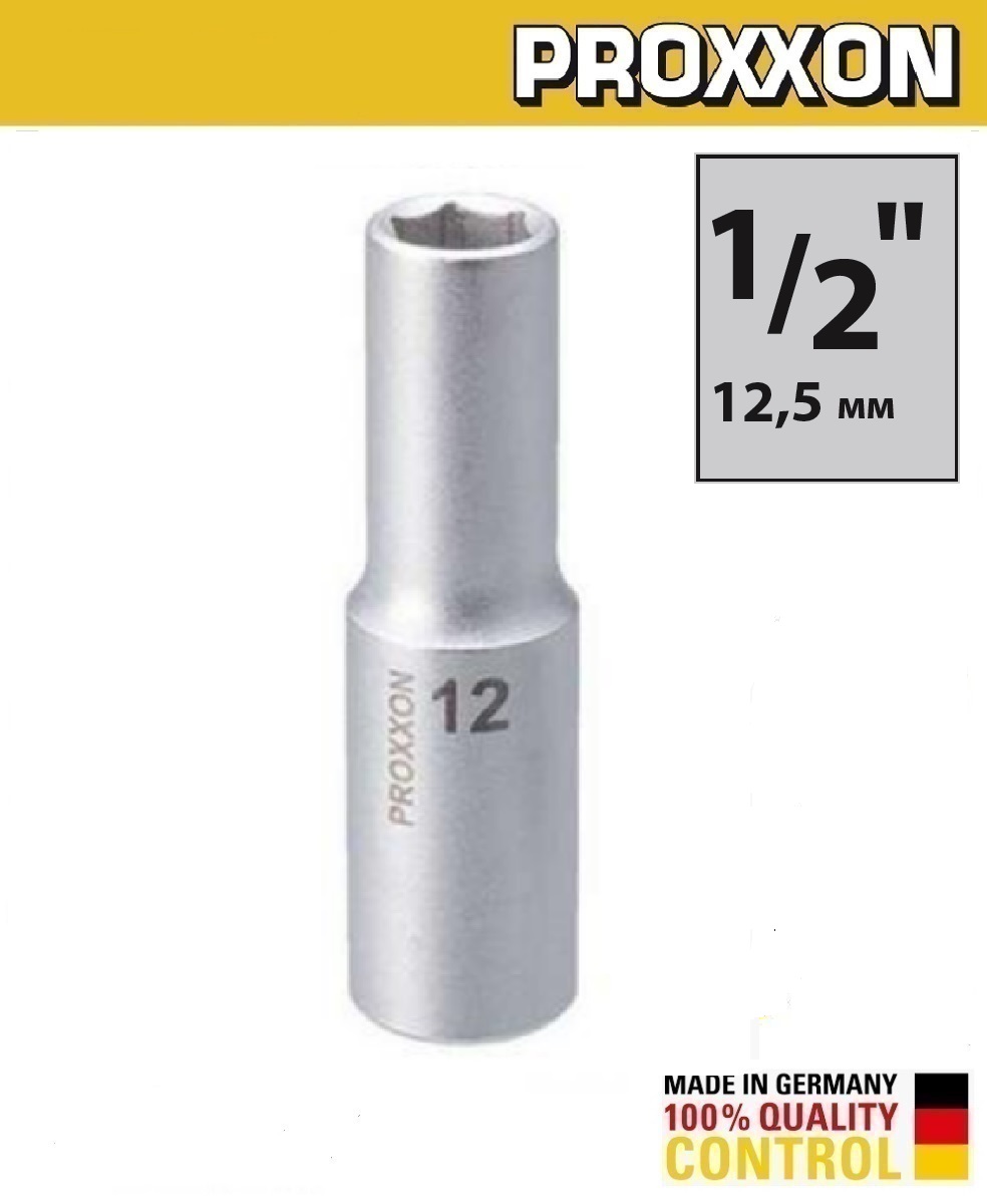 Торцевая головка удлиненная 12 мм 1/2'' PROXXON