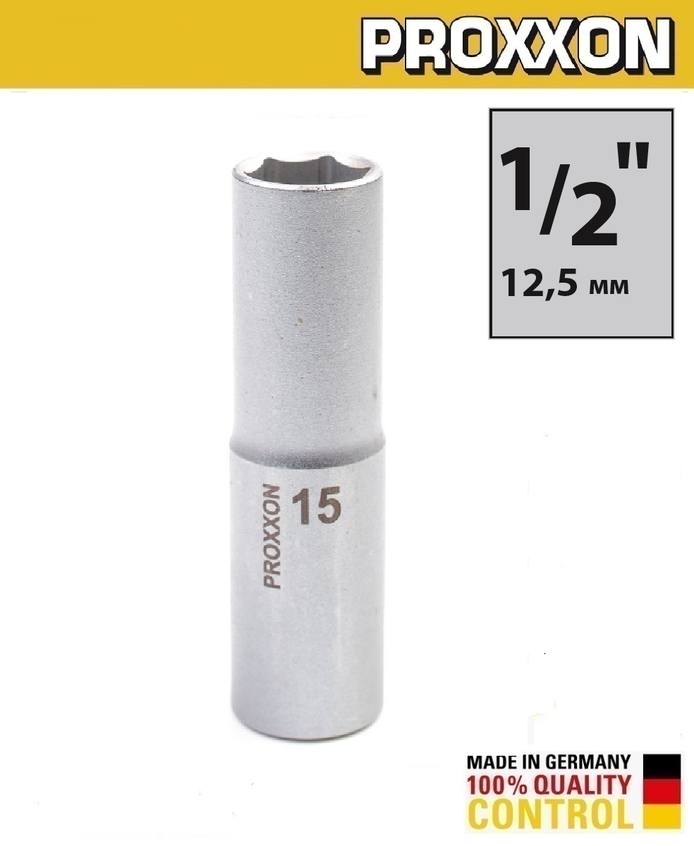 Торцевая головка удлиненная 15 мм 1/2'' PROXXON