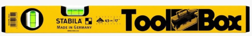Строительный уровень STABILA TOOLSBOX 43 см