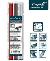 Набор сменных грифелей-стержней (12 шт) для карандаша Pica Big Dry Longlife