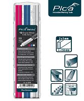 Набор влагостойких сменных грифелей-стержней (12 шт) для карандаша Pica Big Dry Longlife