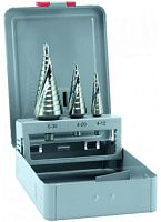 Набор ступенчатых сверл ALPEN HSS Cobalt 3 пр.