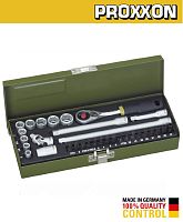 Набор бит и головок 32 пр. с трещоткой МИКРО 1/4" PROXXON