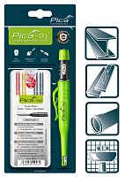 Набор строительный карандаш Pica Dry Longlife с грифелями-стержнями 30402