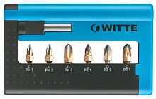 Набор бит c битодержателем WITTE MAXX COMBIT-BOX DIAMOND 7 пр.
