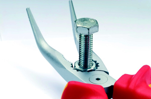 Длинногубцы, загнутые на 45°, VDE NWS фото 2