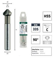 Зенковка ALPEN HSS 90° DIN 335