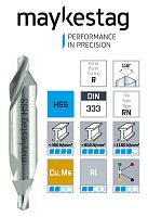 Центровочное сверло HSS DIN 333 форма R MAYKESTAG