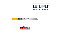 Пилки для лобзика HC 12 R bi WILPU 5 шт./упак.