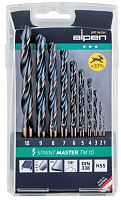 Набор сверл по металлу ALPEN Sprint Master TM 10 10 пр. Ø 1.0-10.0x1.0 мм