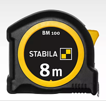Карманная измерительная рулетка BM 100 (метрическая шкала с делениями в миллиметрах) STABILA
