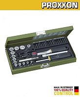 Набор торцевых головок и бит  с трещоткой 39 пр. 1/4'' PROXXON