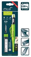 Набор строительный карандаш Pica Fine Dry Longlife с серыми грифелями твердость H