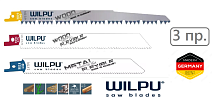 Набор полотен для сабельной пилы 3 пр. (1х 3029/240, 810С/225, 3013/150) WILPU