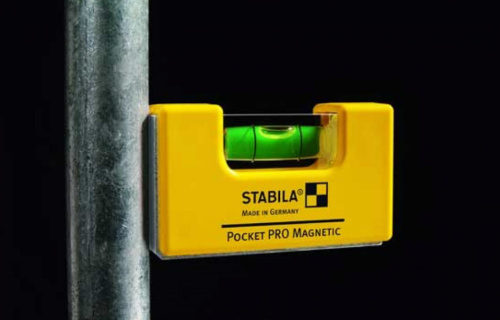 Карманный магнитный уровень STABILA Pocket PRO Magnetic с чехлом для ремня фото 4