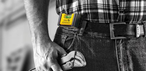 Карманный магнитный уровень STABILA Pocket PRO Magnetic с чехлом для ремня фото 3