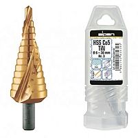 Сверло ступенчатое ALPEN HSS Cobalt TiN