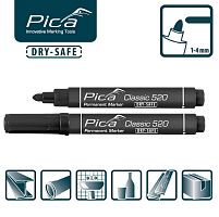 Маркер перманентный PICA Classic 520