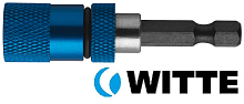 Универсальный магнитный битодержатель с ограничителем глубины WITTE PRO 1/4Х60 мм
